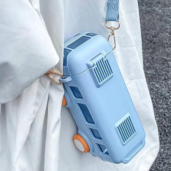 𝐁𝐮𝐬 𝐖𝐚𝐭𝐞𝐫 𝐁𝐨𝐭𝐭𝐥𝐞 𝐖𝐢𝐭𝐡 𝐒𝐭𝐫𝐚𝐰 & 𝐒𝐭𝐫𝐚𝐩